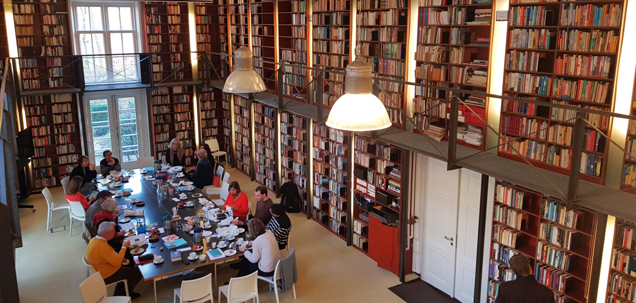 Blick in einer Bibliothek, aufgenommen im Rahmen der Pressereise der Leipziger Buchmesse durch die Niederlande & Flandern